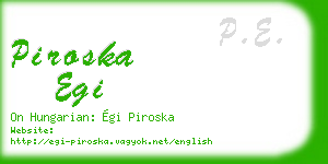 piroska egi business card
